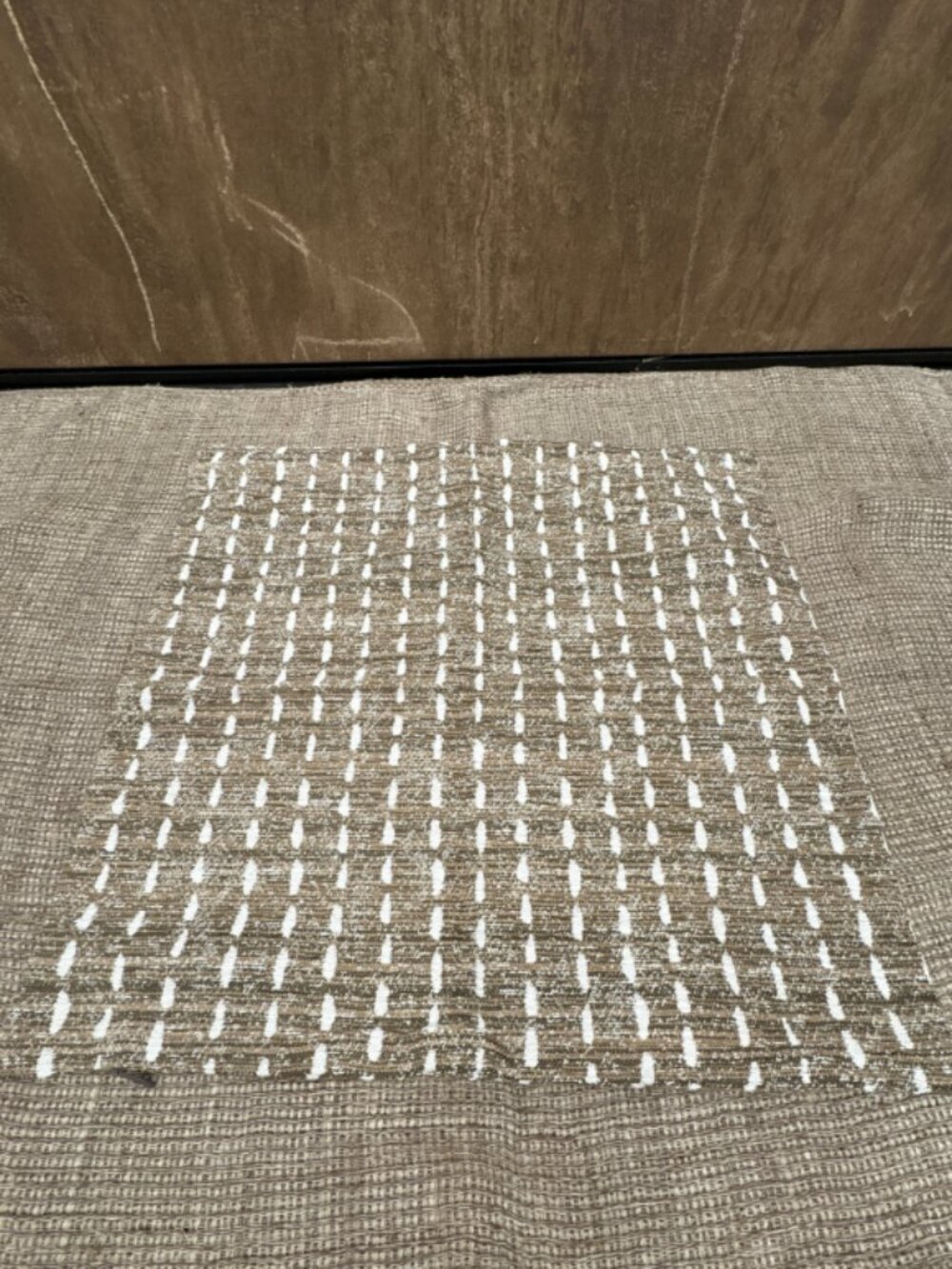 RH Restoration Hardware Nazaré Stitched Stripe Pillow Cover 20" × 20" Square